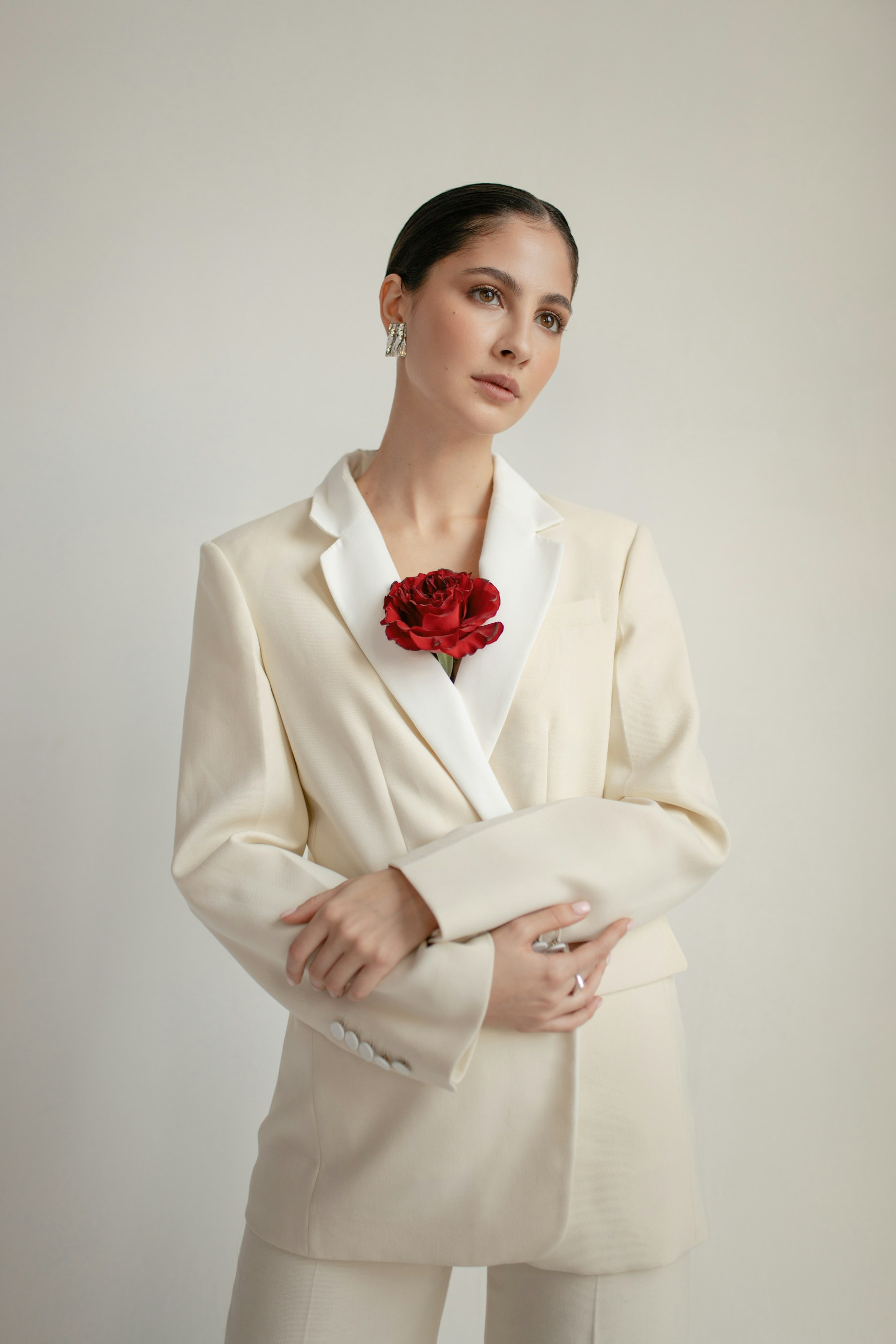 Cream Blazer - Women