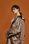 Plaid Coat - Women