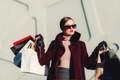 Burgundy Coat - Women