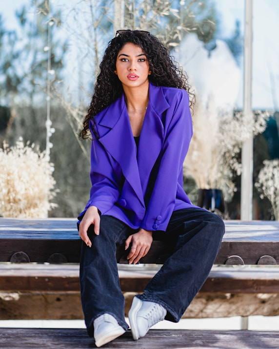 Purple Blazer - Women
